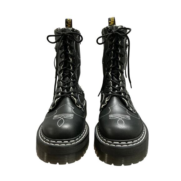Dr. Martens Jadon Hi Boot Gothic Americana Leather Platforms Black Men’s Size 14 main image 9
